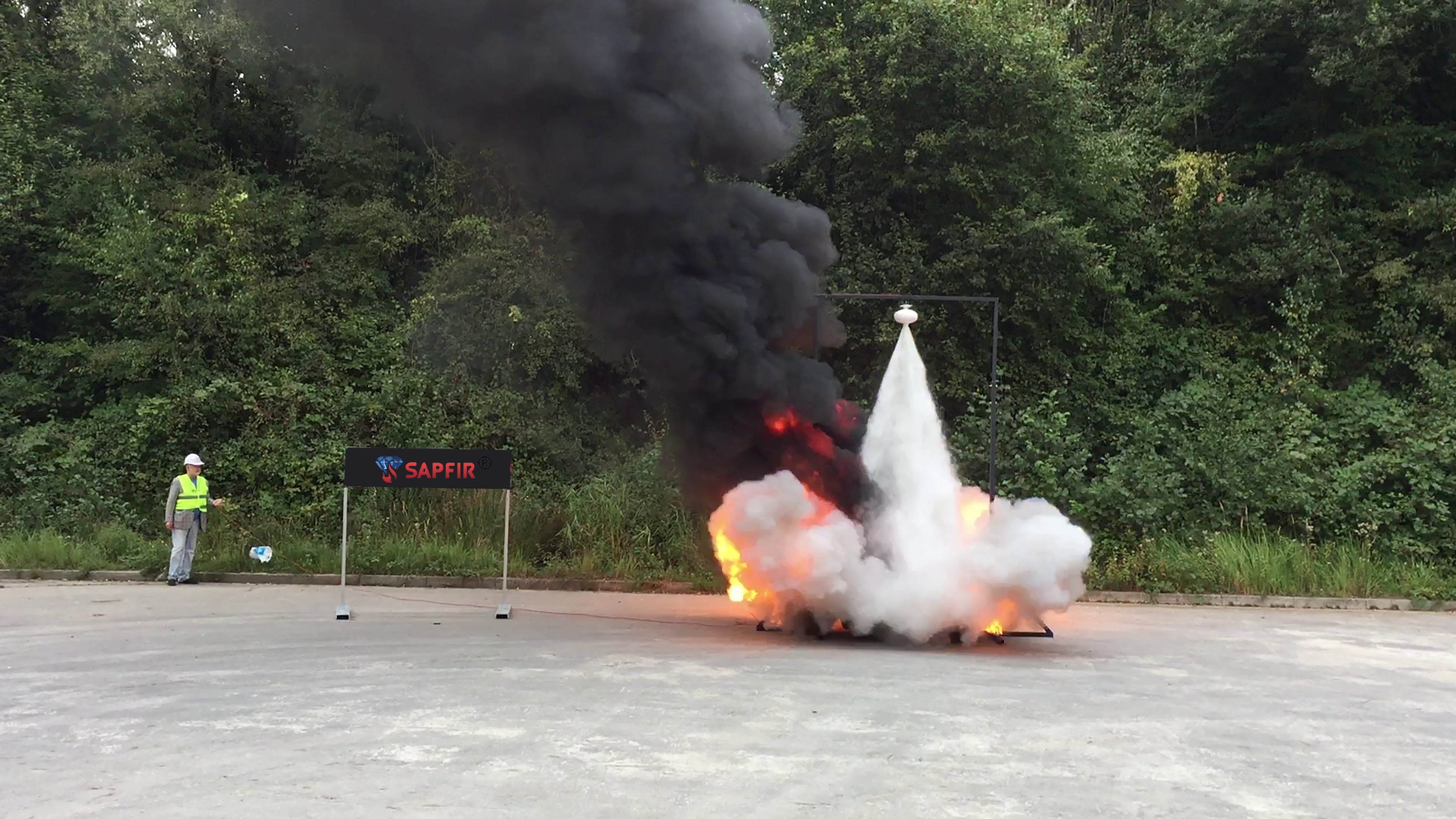 Práškové valce Sapfir v riadiacej skrini